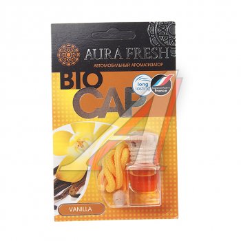 210 р. Ароматизатор подвесной жидкостный (vanilla) 6мл Bio Cap AURA FRESH AURA FRESH 23015  с доставкой в г. Воронеж. Увеличить фотографию 1