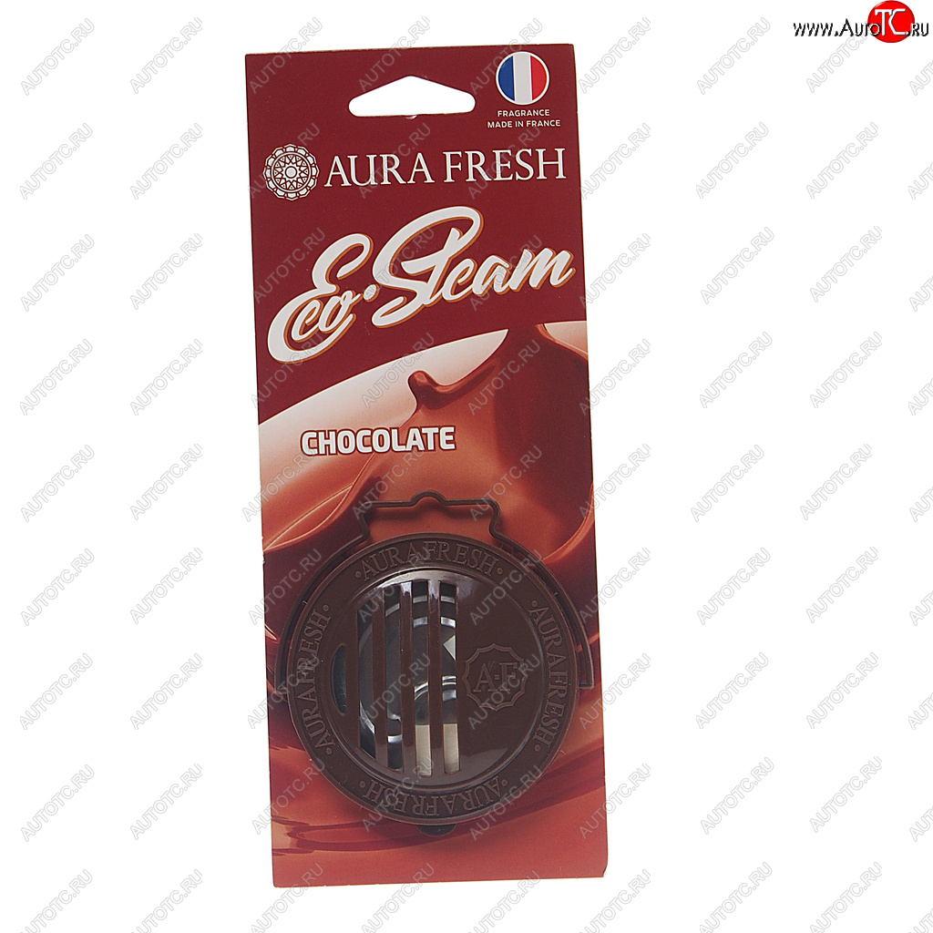 290 р. Ароматизатор на панель приборов древесное волокно (chocolate) 40г Eco Steam AURA FRESH AURA FRESH 23031  с доставкой в г. Воронеж