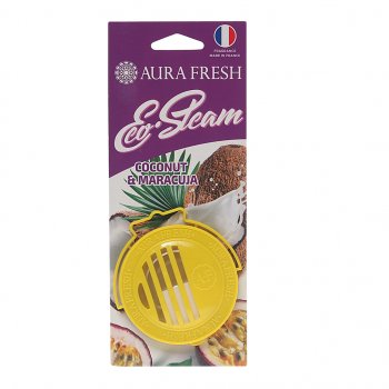 290 р. Ароматизатор на панель приборов древесное волокно (coconut&maracuja) 40г Eco Steam AURA FRESH AURA FRESH 23032  с доставкой в г. Воронеж. Увеличить фотографию 1