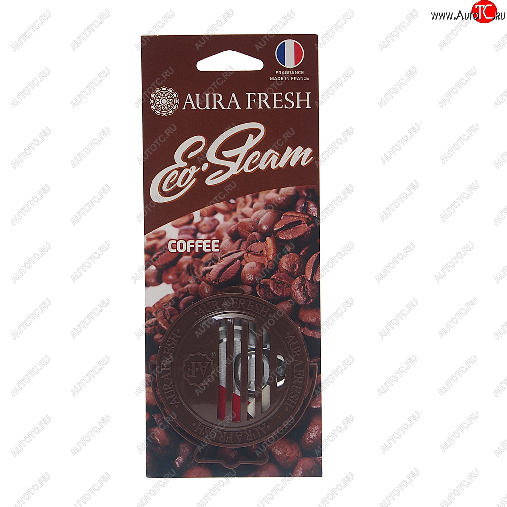 290 р. Ароматизатор на панель приборов древесное волокно (coffee) 40г Eco Steam AURA FRESH AURA FRESH 23033  с доставкой в г. Воронеж