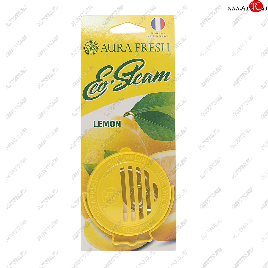 290 р. Ароматизатор на панель приборов древесное волокно (lemon) 40г Eco Steam AURA FRESH AURA FRESH 23037  с доставкой в г. Воронеж