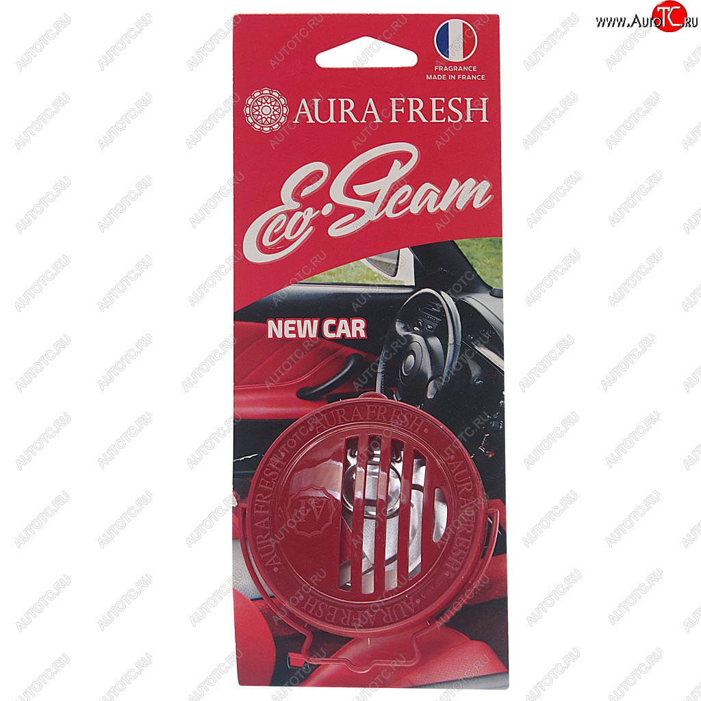 290 р. Ароматизатор на панель приборов древесное волокно (new car) 40г Eco Steam AURA FRESH AURA FRESH 23039  с доставкой в г. Воронеж
