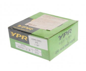 1 129 р. Кольца поршневые HYUNDAI Accent (97-) (1.5) d+0.00 комплект YPR YPR 23040-22051  с доставкой в г. Воронеж. Увеличить фотографию 2