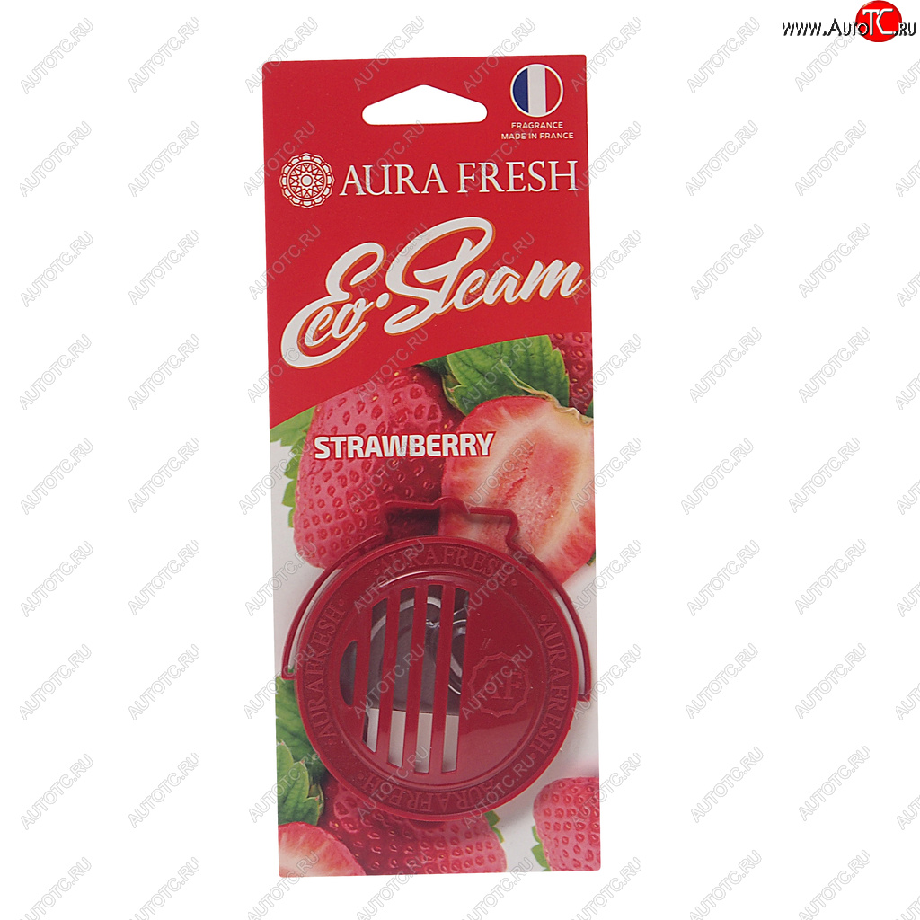 290 р. Ароматизатор на панель приборов древесное волокно (strawberry) 40г Eco Steam AURA FRESH AURA FRESH 23041  с доставкой в г. Воронеж