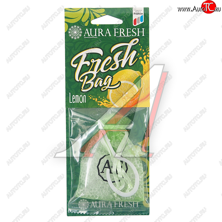 182 р. Ароматизатор подвесной гранулы (lemon) 20г Fresh Bag AURA FRESH AURA FRESH 23048  с доставкой в г. Воронеж