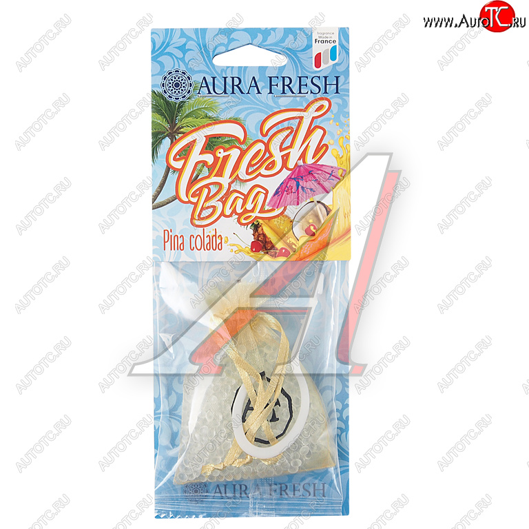 182 р. Ароматизатор подвесной гранулы (pinacolada) 20г Fresh Bag AURA FRESH AURA FRESH 23056  с доставкой в г. Воронеж