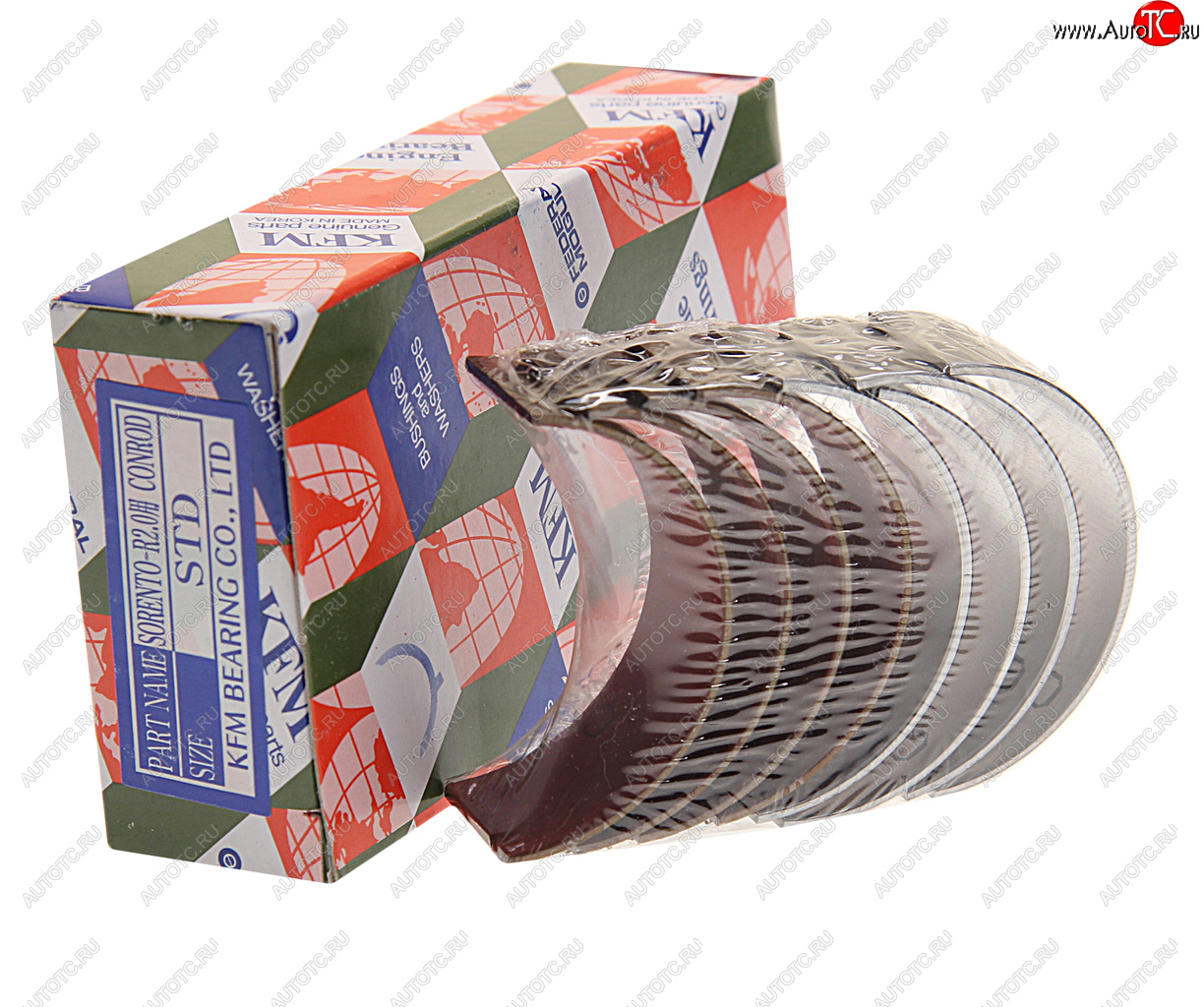 3 379 р. Вкладыши HYUNDAI ix35 (10-),Santa Fe (10-) (2.0) (TCI) шатунные STD комплект (8шт.) KFM KFM 23060-2f902  с доставкой в г. Воронеж