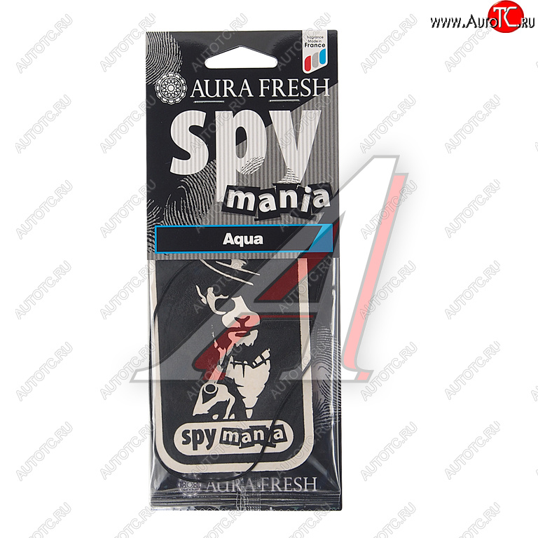 88 р. Ароматизатор подвесной картонный (aqua) Spy Mania AURA FRESH AURA FRESH 23097  с доставкой в г. Воронеж