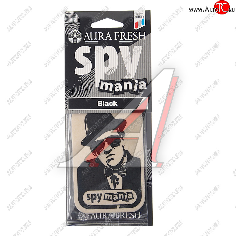 88 р. Ароматизатор подвесной картонный (black) Spy Mania AURA FRESH AURA FRESH 23098  с доставкой в г. Воронеж