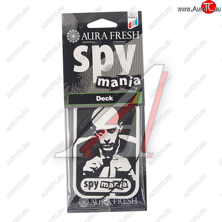 88 р. Ароматизатор подвесной картонный (deck) Spy Mania AURA FRESH AURA FRESH 23101  с доставкой в г. Воронеж