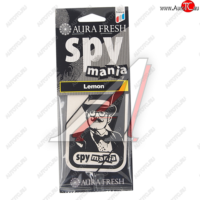 88 р. Ароматизатор подвесной картонный (lemon) Spy Mania AURA FRESH AURA FRESH 23103  с доставкой в г. Воронеж