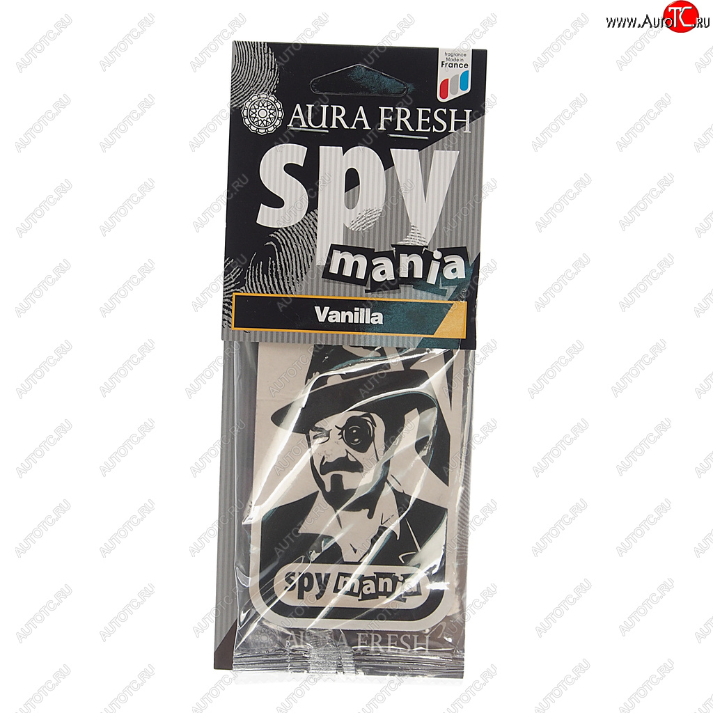 88 р. Ароматизатор подвесной картонный (vanilla) Spy Mania AURA FRESH AURA FRESH 23105  с доставкой в г. Воронеж