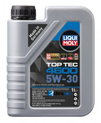 1 849 р. Масло моторное TOP TEC 4600 5W30 синт.1л LIQUI MOLY LIQUI MOLY 2315  с доставкой в г. Воронеж. Увеличить фотографию 1