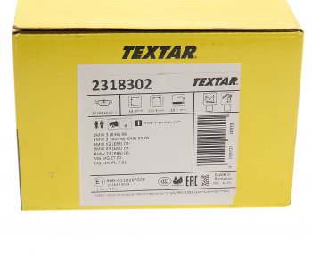 5 299 р. Колодки тормозные передние (4шт.) TEXTAR BMW 3 серия E46 седан дорестайлинг (1998-2001)  с доставкой в г. Воронеж. Увеличить фотографию 3