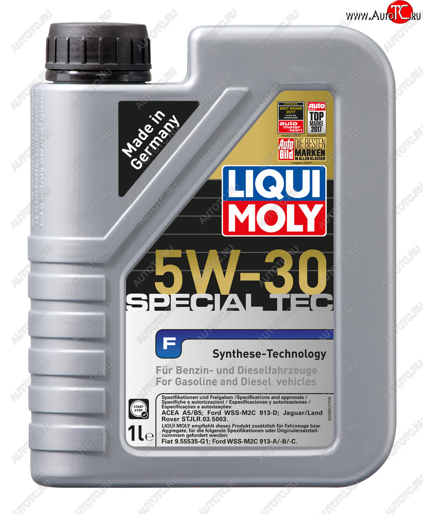 1 899 р. Масло моторное SPECIAL TEC F A5B5 5W30 синт.1л LIQUI MOLY LIQUI MOLY 2325  с доставкой в г. Воронеж