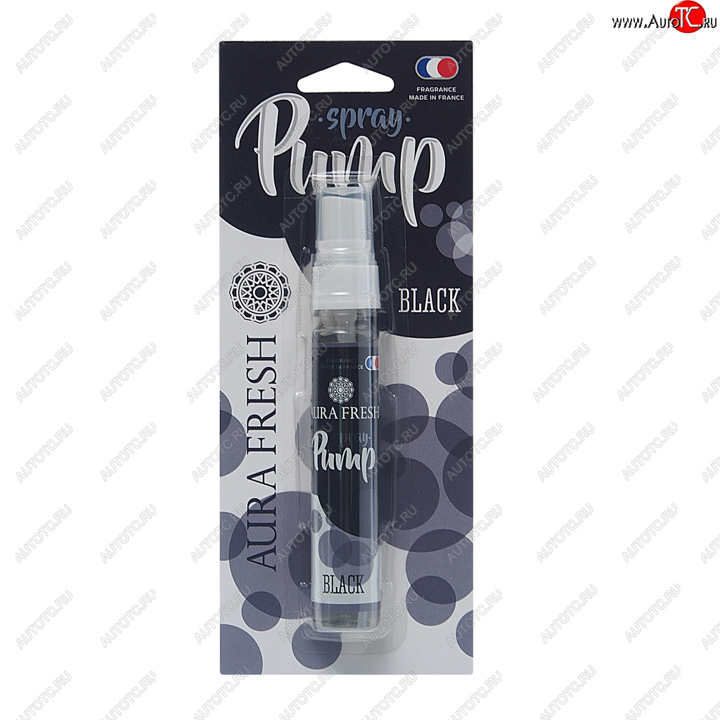 247 р. Ароматизатор спрей (black) 30мл Pump Spray AURA FRESH AURA FRESH 23279  с доставкой в г. Воронеж