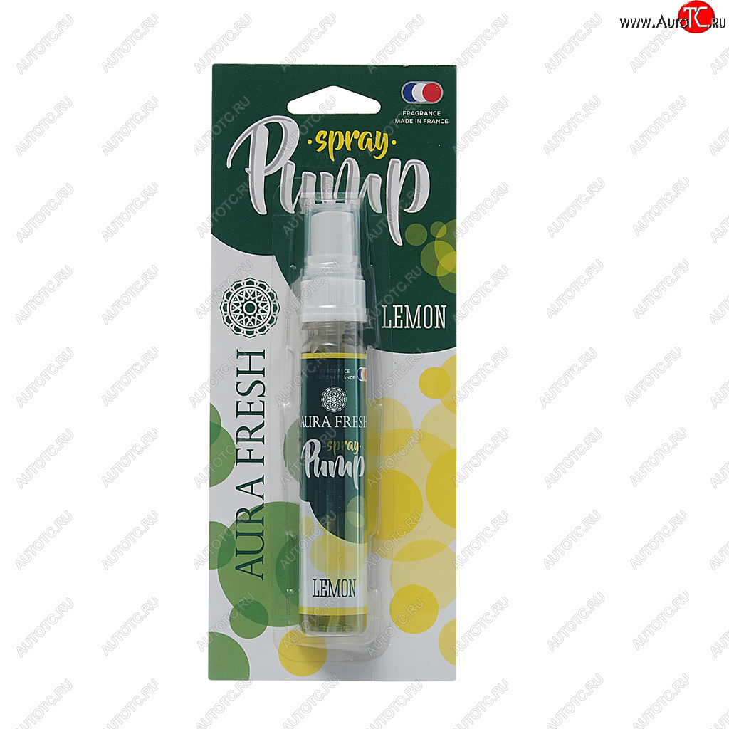 247 р. Ароматизатор спрей (lemon) 30мл Pump Spray AURA FRESH AURA FRESH 23284  с доставкой в г. Воронеж