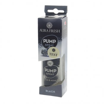 349 р. Ароматизатор спрей (black) 50мл Pump Spray AURA FRESH AURA FRESH 23359  с доставкой в г. Воронеж. Увеличить фотографию 1