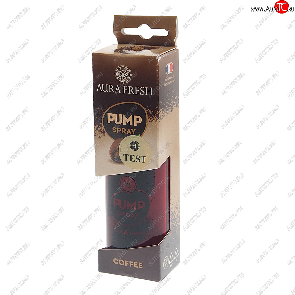 349 р. Ароматизатор спрей (coffee) 50мл Pump Spray AURA FRESH AURA FRESH 23365  с доставкой в г. Воронеж
