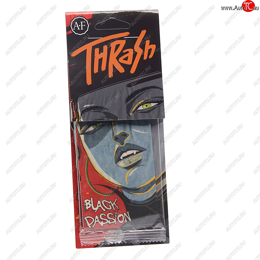 111 р. Ароматизатор подвесной пластина (Black) Thrash AURA FRESH AURA FRESH 23400  с доставкой в г. Воронеж