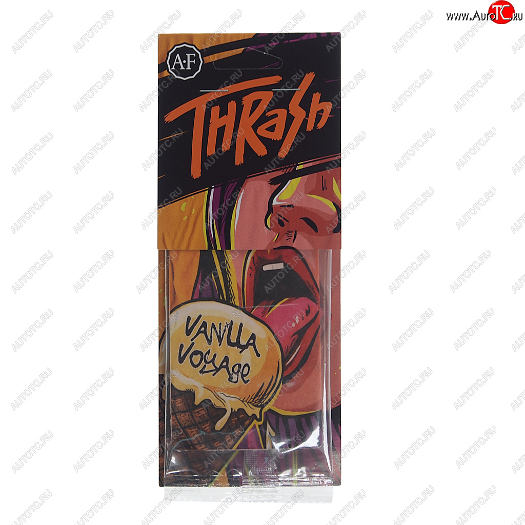 111 р. Ароматизатор подвесной пластина (Vanilla Voyage) Thrash AURA FRESH AURA FRESH 23421  с доставкой в г. Воронеж