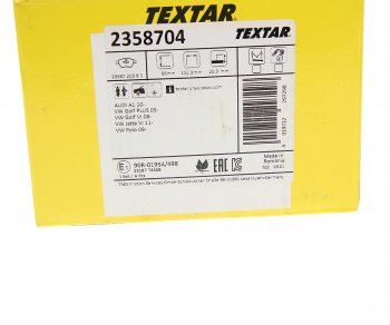 5 299 р. Колодки тормозные передние (4шт.) TEXTAR Volkswagen Passat B6 седан (2005-2011)  с доставкой в г. Воронеж. Увеличить фотографию 2