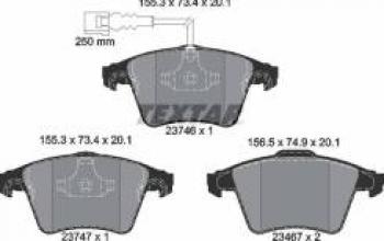 Колодки тормозные R16 передние (4шт.) TEXTAR Volkswagen Multivan T5  дорестайлинг (2003-2009)