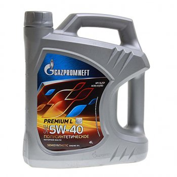 1 699 р. Масло моторное Premium L SLCF 5W40 псинт.4л GAZPROMNEFT GAZPROMNEFT 2389900122  с доставкой в г. Воронеж. Увеличить фотографию 1