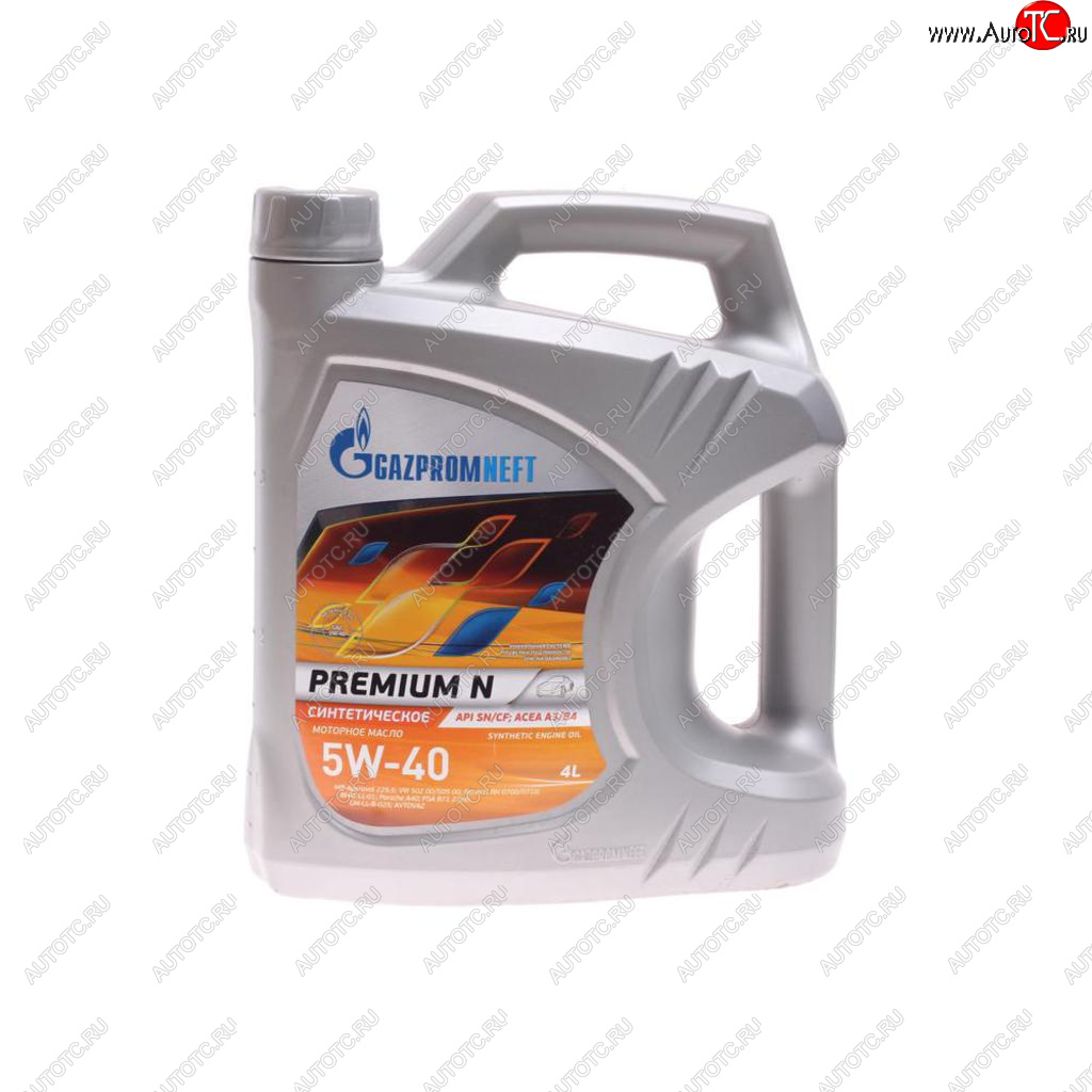 2 369 р. Масло моторное Premium N SNCFA3B4 5W40 синт.4л GAZPROMNEFT GAZPROMNEFT 2389900144  с доставкой в г. Воронеж