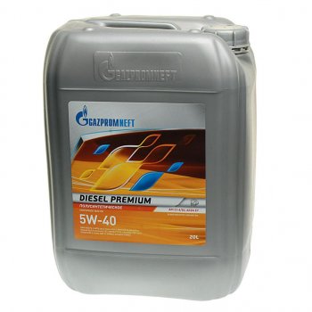 9 599 р. Масло дизельное DIESEL PREMIUM CI-4SLE7E5 5W40 псинт.20л17.6кг GAZPROMNEFT GAZPROMNEFT 2389901209  с доставкой в г. Воронеж. Увеличить фотографию 1