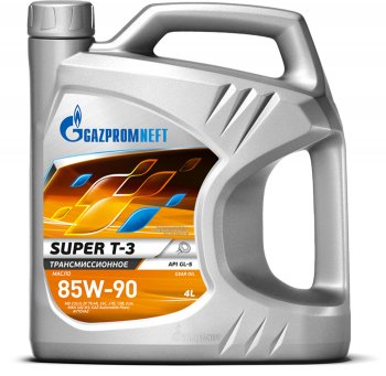 1 639 р. Масло трансмиссионное SUPER-T3 GL-5 85W90 мин.4л GAZPROMNEFT GAZPROMNEFT 2389901364  с доставкой в г. Воронеж. Увеличить фотографию 1