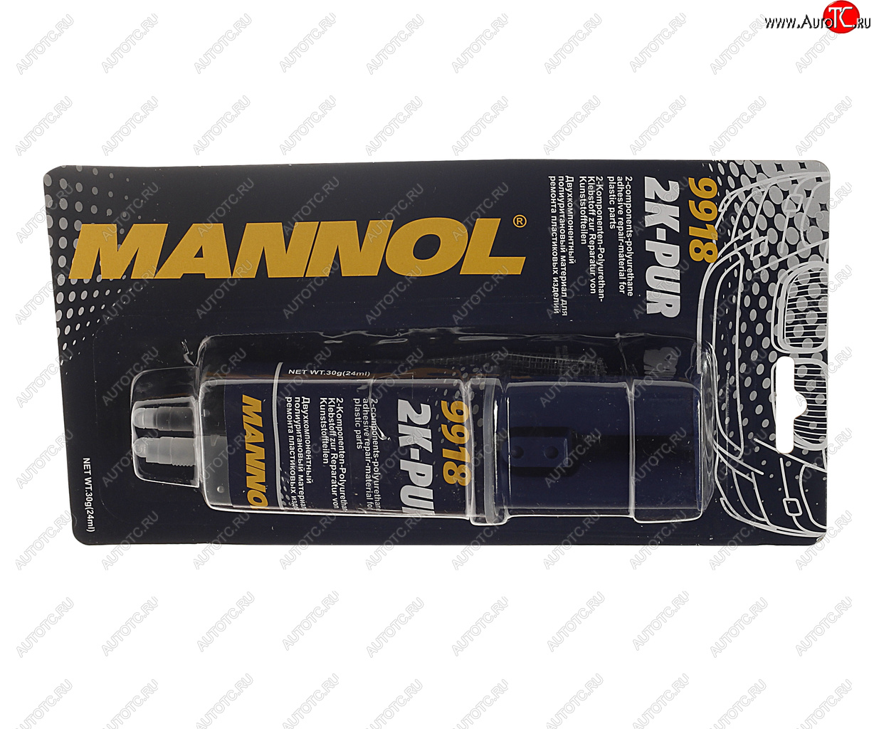 469 р. Клей для пластика полиуретановый 2K-Pur 9918 24мл MANNOL MANNOL 2407  с доставкой в г. Воронеж