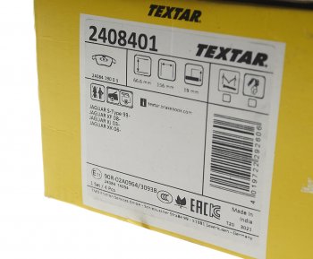 5 499 р. Колодки тормозные JAGUAR FX (08-) передние (4шт.) TEXTAR TEXTAR 2408401 TEXTAR 2408401  с доставкой в г. Воронеж. Увеличить фотографию 3