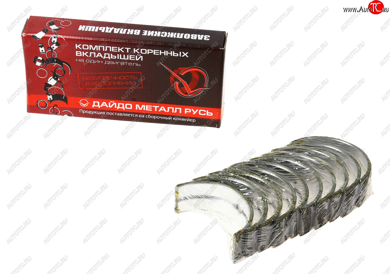 1 149 р. Вкладыши ГАЗ-24,УАЗ коренные d+1.00 ДАЙДО МЕТАЛЛ РУСЬ Дайдо Металл Русь 24-1000102-51  с доставкой в г. Воронеж
