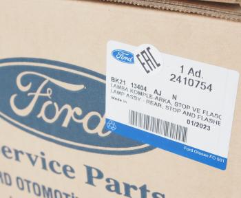 10 449 р. Фонарь задний FORD Transit Custom (12-) правый OE FORD 2410754  с доставкой в г. Воронеж. Увеличить фотографию 5