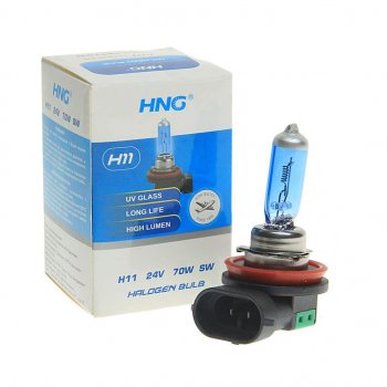 205 р. Лампа 24V H11 70W PGJ19-2 Super White HNG HNG 24117sw  с доставкой в г. Воронеж. Увеличить фотографию 1