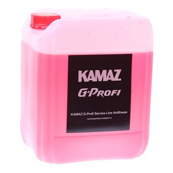 1 899 р. Антифриз красный 10л KAMAZ G-Profi Service Line Antifreeze (ОАО КАМАЗ) GAZPROMNEFT 2422210232  с доставкой в г. Воронеж. Увеличить фотографию 1