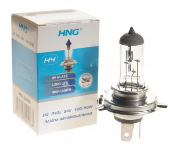 188 р. Лампа 24V H4 10090W P43t-38 Long Life HNG HNG 24410  с доставкой в г. Воронеж. Увеличить фотографию 1
