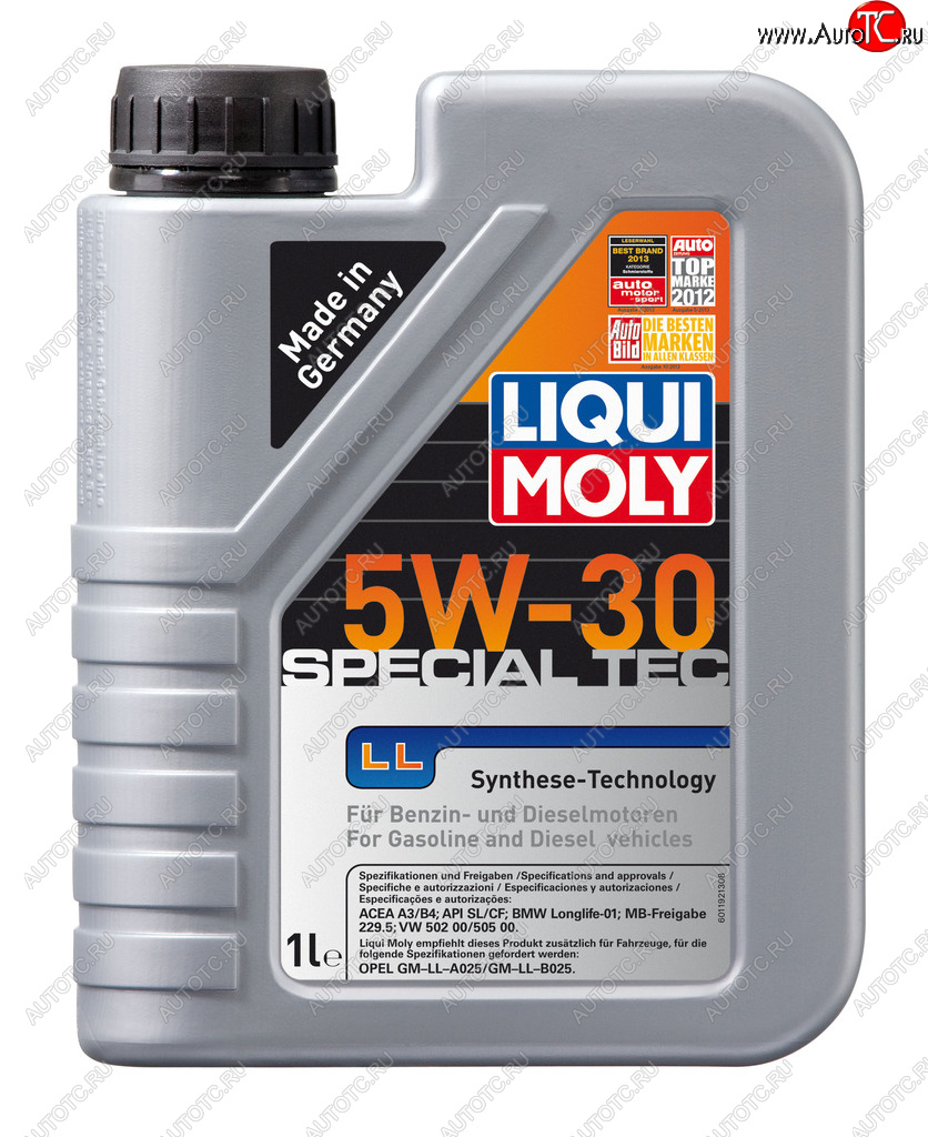 1 989 р. Масло моторное SPECIAL TEC LL 5W30 синт.1л LIQUI MOLY LIQUI MOLY 2447  с доставкой в г. Воронеж