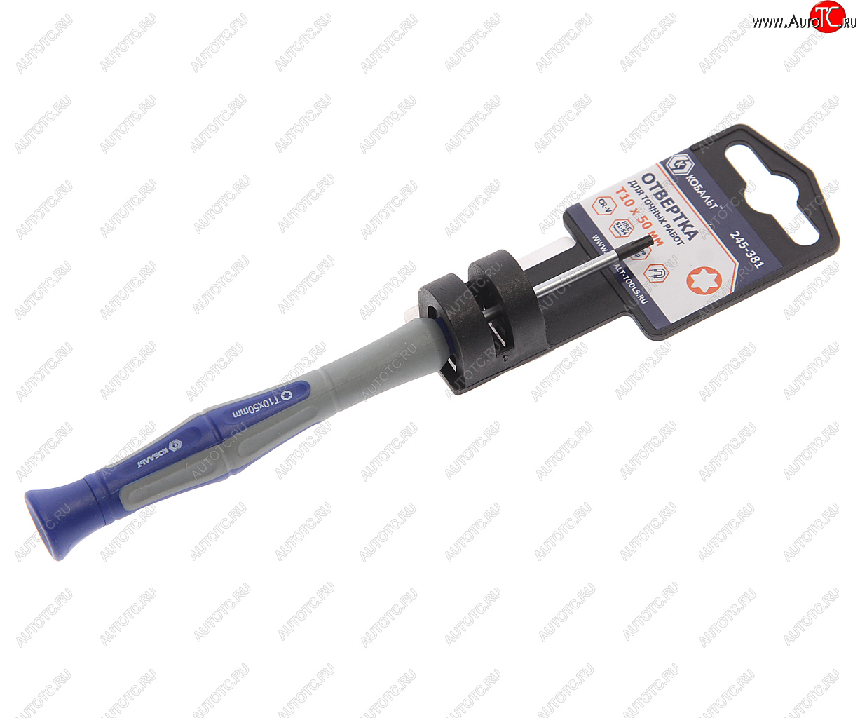 130 р. Отвертка TORX T10х50мм магнитная КОБАЛЬТ КОБАЛЬТ 245-381  с доставкой в г. Воронеж