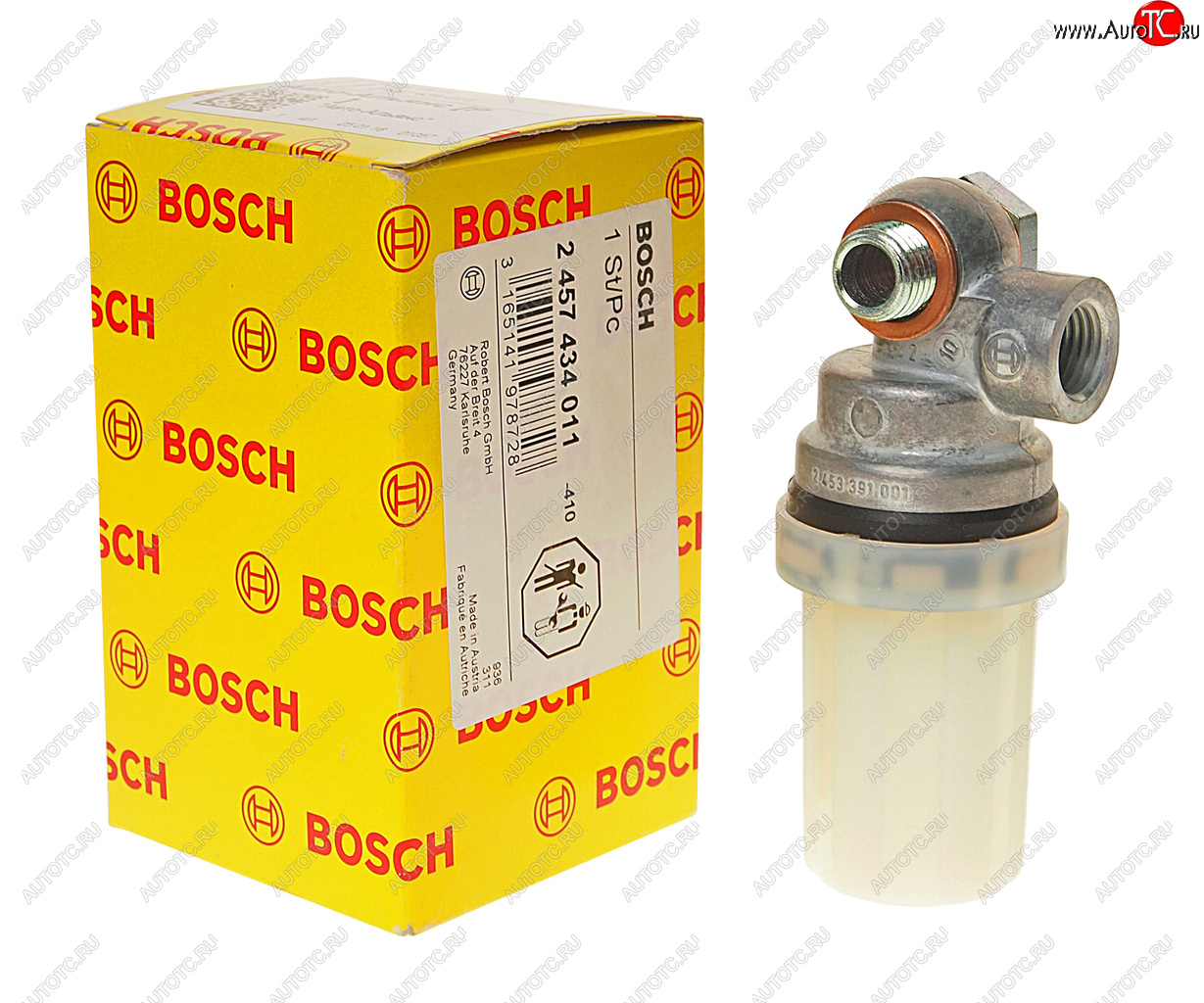 3 799 р. Фильтр топливный MAN MERCEDES грубой очистки с пластиковым стаканом BOSCH BOSCH 2457434011  с доставкой в г. Воронеж