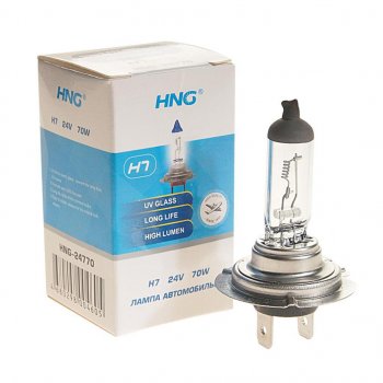 122 р. Лампа 24V H7 70W PX26d Long Life HNG HNG 24770  с доставкой в г. Воронеж. Увеличить фотографию 1