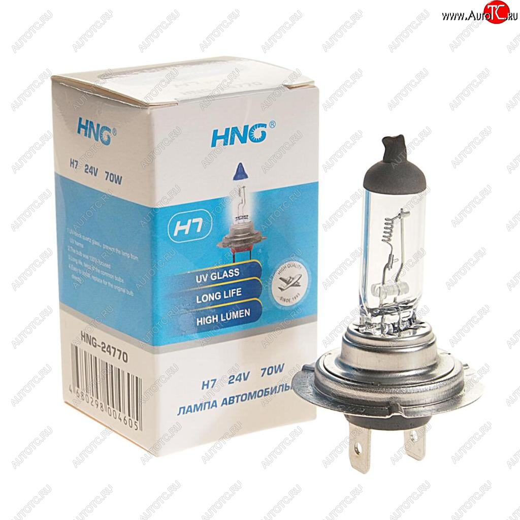 122 р. Лампа 24V H7 70W PX26d Long Life HNG HNG 24770  с доставкой в г. Воронеж
