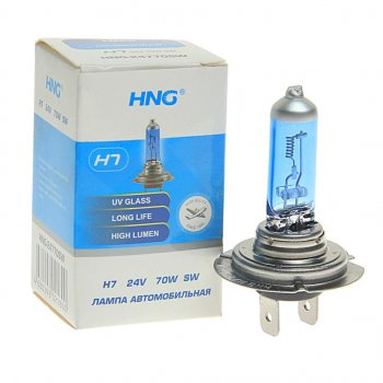 150 р. Лампа 24V H7 70W PX26d Super White HNG HNG 24770sw  с доставкой в г. Воронеж. Увеличить фотографию 1