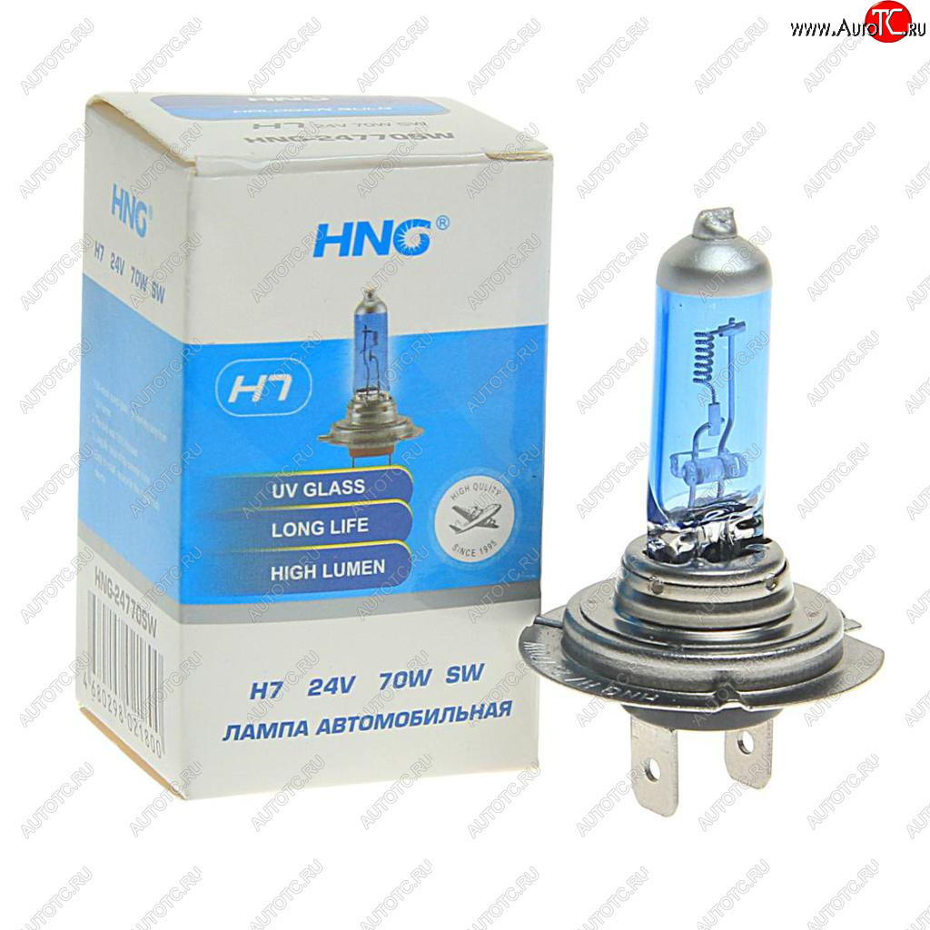 150 р. Лампа 24V H7 70W PX26d Super White HNG HNG 24770sw  с доставкой в г. Воронеж