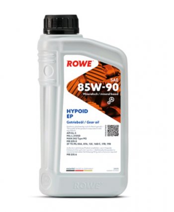 979 р. Масло трансмиссионное HIGHTEC HYPOID EP 85W90 GL-5 мин.1л ROWE ROWE 25005-0010-99 ROWE 25005-0010-99  с доставкой в г. Воронеж. Увеличить фотографию 1