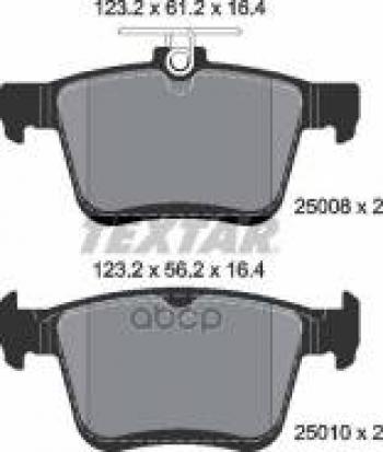 3 799 р. Колодки тормозные задние (4шт.) TEXTAR  Audi A3 ( 8VS седан,  8VA хэтчбэк 5 дв.,  8V1) (2012-2016), Audi TT  8S (2014-2019), Volkswagen Golf  7 (2012-2017)  с доставкой в г. Воронеж. Увеличить фотографию 1