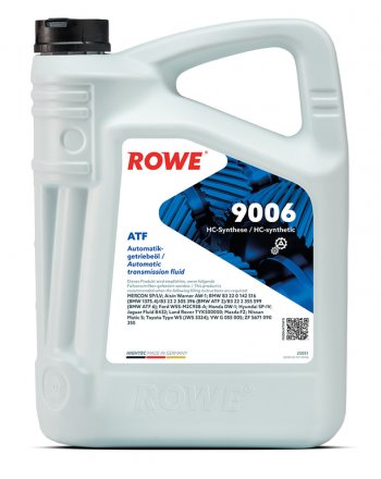 6 999 р. Масло трансмиссионное HIGHTEC ATF 9006 WSSP-IV синт.5л янтарное ROWE ROWE 25051-0050-99  с доставкой в г. Воронеж. Увеличить фотографию 3