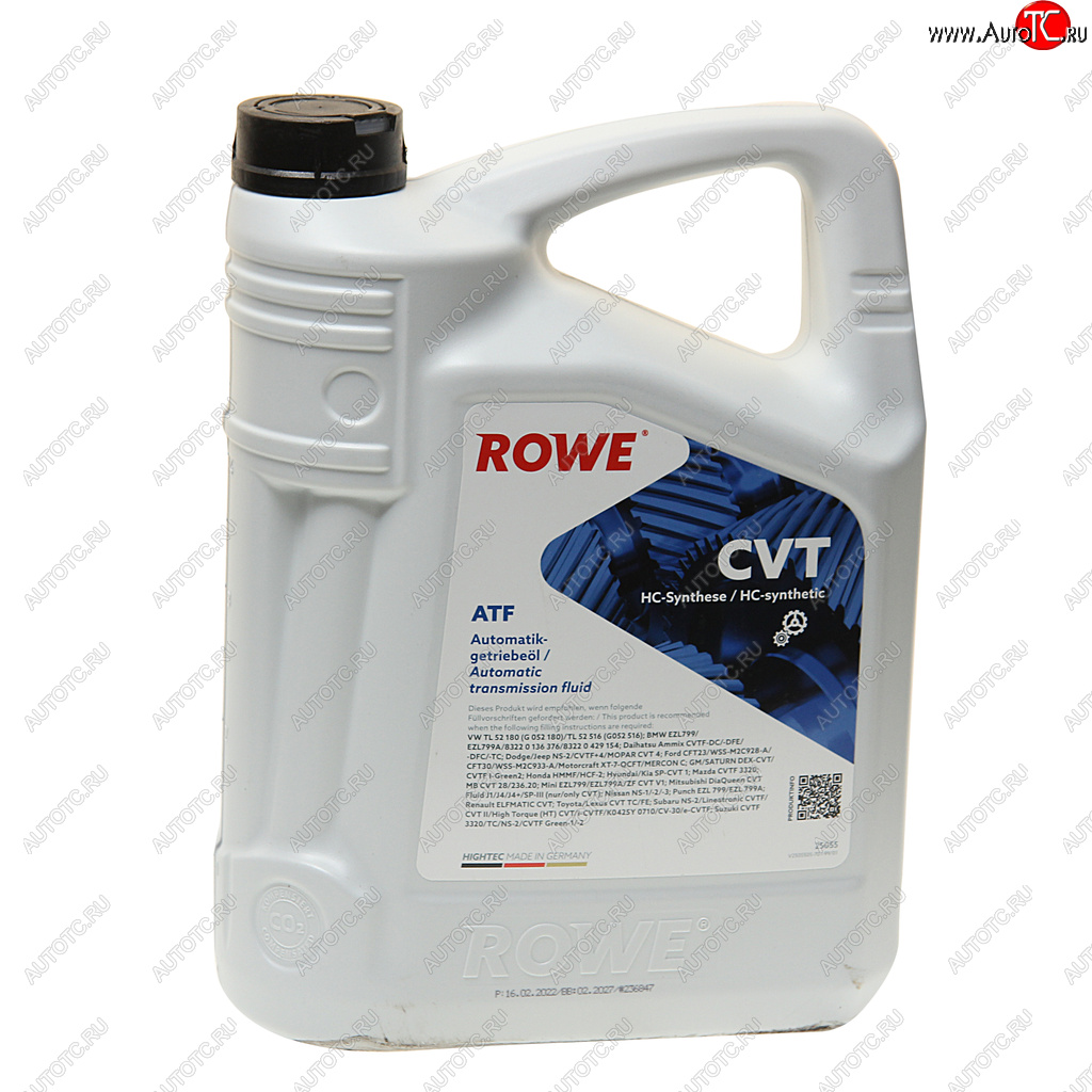 6 899 р. Масло трансмиссионное HIGHTEC ATF CVT синт.5л янтарное ROWE ROWE 25055-0050-99  с доставкой в г. Воронеж