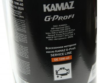2 999 р. Масло моторное KAMAZ G-Profi Service Line DE 10W40 5л (ОАО КАМАЗ) GAZPROMNEFT 253133889  с доставкой в г. Воронеж. Увеличить фотографию 2